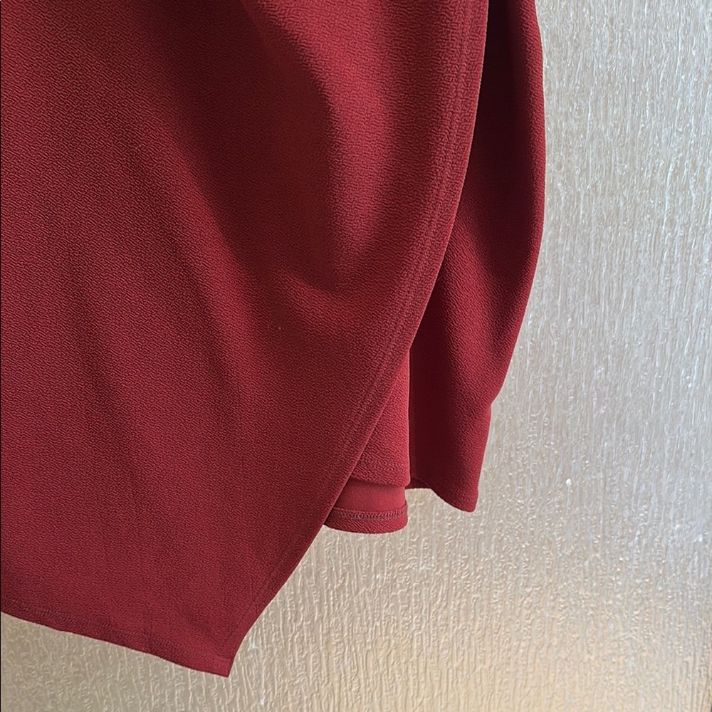 Almost Famous Red Ruched Bodycon Dress - Picture 4 of 5